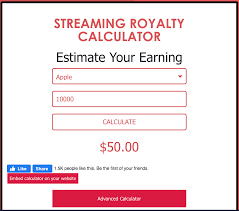 Streaming platforms pay artists in royalties for songs that are streamed or downloaded. Calculate Your Music Royalty Now