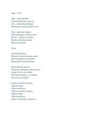 Semakin lama semakin jelas perasaanmu terhadapku. Lagu 1234
