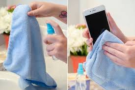 To Clean Your Phone Fill A Small Spray Bottle About 80 Of It With Water Use Isopropyl Alcohol For The Smartphone Life Cleaning Hacks Smartphone Cleaning