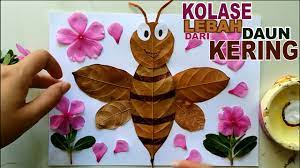 Ada sepasang kekasih sedang memakai payung bersama saat hujan gerimis datang, terlihat banyak pohon berbaris rapi di lukisan ini menggamprkan kesendirian. Cara Membuat Kolase Lebah Madu Dari Daun Nangka Kering Youtube