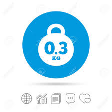 weight sign icon 0 3 kilogram kg envelope mail weight copy