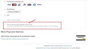 The maximum benefit you may receive from this offer is $5 off products sold by amazon.com. Amazon Cod Option Suspended Cash On Delivery Payment Option Suspended On Amazon Flipkart 1mg The Economic Times