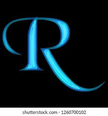 Huruf dan angka gambar teknik harus jelas atau dapat dibaca, dapat dibuat secara cepat, serta memiliki gaya yang tegas. Glowing Neon Blue Glass Letter R Stock Illustration 1260700102