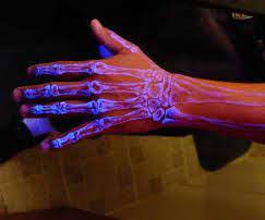 The special tattoo ink used makes them glow in the dark. How To Make Invisible Ink Invisible Ink Dark Tattoo Light Tattoo