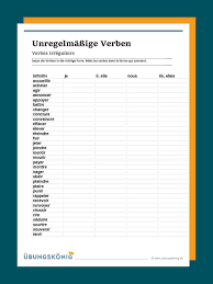 Alle konjugierten formen des französischen verbs agir in den modi indikativ, konjunktiv, imperativ, partizip, infinitiv. Unregelmassige Verben Im Franzosischen