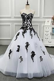 White And Black Sweetheart Neckline Long Lace Up Evening Dress Tulle Prom Dress Tulle Prom Dress Black Quinceanera Dresses Long Party Gowns