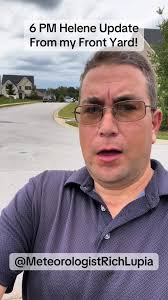 Guy Doing Updates Before Helene Hit