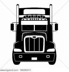 Fronts semi trucks vector clip art savoyuptown. Semi Truck Front View Vector Photo Free Trial Bigstock