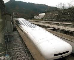 The 310mph Train Japanese Firm Unveils Prototype Floating Train That Can Cover 200 Miles In Just 40 Minutes Train Train Pictures Model Trains