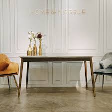 Choose the right table for your modern living or dining room; Ezra Marble Dining Table Home Marble