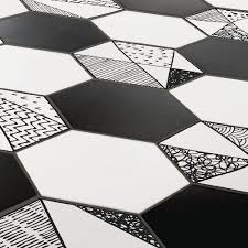 À motif, uni, carré ou hexagonal, le carrelage s'invite dans les toilettes pour les décorer. Cartoon Pierres Decors Carrelage Noir Et Blanc Amusant