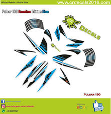 Buy Cr Decals Pulsar 150 180 Custom Decals Wrap Sticker Raceline Kit Blue Online Get 41 Off