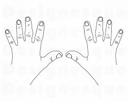 Hands Outline Svg Fingers Svg Hands Clipart Hands Files For Etsy Are you searching for hand outline png images or vector? hands outline svg fingers svg hands clipart hands files for cricut hands cut files for silhouette hands dxf hands png eps vector