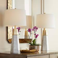 There's no right or wrong answer for an exact number of lights! Julie Tapered Column Table Lamps Set Of 2 63r09 Lamps Plus