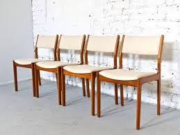 Set Of 4 Mid Century Danish Modern D Scan Dining Chairs Etsy Dining Chairs Dining Room Small Teak Dining Chairs