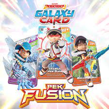 Hanya rm3.90 sepeket❗ dapatkannya di cawangan: Boboiboy Galaxy Card Set Pek Fusion 54 Cards Monsta Store