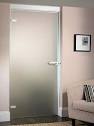 Sliding frameless internal glass doors made to size and delivered in