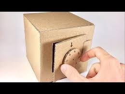 How To Make A Cardboard Safe With Combination Lock How To Make Treasure Chest With 3 Digit Password Youtube Safe Lockers Escape Room Diy Diy Lock