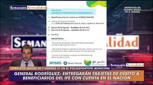 La tarjeta nativa mastercard debito contactless te permite realizar tus compras de forma rápida, fácil y segura, en los comercios adheridos al importante: General Rodriguez Entregaran Tarjetas De Debito A Beneficiarios Del Ife Con Cuenta En El Nacion Semanario Actualidad