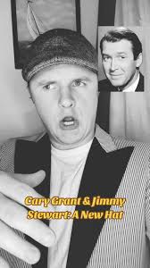Do you wear hats? 🎩 #jimmystewart #carygrant #oldhollywood #vintagevibes  #sketch #skit #reels