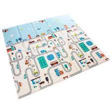 Baby Play Mat Large Double Sides Mat Non Slip Waterproof Portable Foldable Foaming Crawling Pad For Playroom Hfon Walmart Com