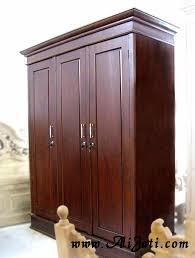 Harga lemari pakaian jati 3 pintu. Lemari Pakaian Besar 3 Pintu Kayu Jati Minimalis