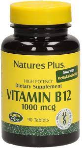 Vitamin b12 is an essential vitamin that the body needs to support cognitive functioning, energy production, mental and cardiovascular health. Vitamin B 12 1000 Mcg 90 Tablets Nature S Plus Vitalabo Online Shop Europe