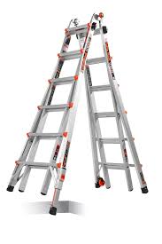 Little Giant Ladders Leveler Aluminum 22 Ft Reach Type 1a 300 Lbs Capacity Telescoping Multi Position Ladder At Multi Purpose Ladder Clear Roof Panels Ladder