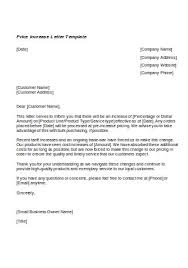 Bank account mobile number change application letter in english kaise likhe? 20 Sample Price Rate Increase Letters In Pdf Ms Word