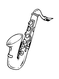 Musical Instruments Coloring Pages For Kids Musical Instruments Coloring Pages 33 Coloring Pages Of Musical Instrume Music Coloring Saxophone Art Saxophone
