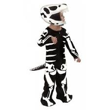 details about dinosaur costume kids t rex skeleton fossil halloween fancy dress