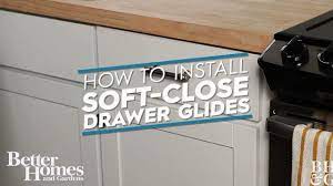 Hidden drawer slides mount under. How To Install Soft Close Drawer Glides Youtube