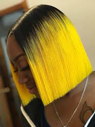 Black And Yellow Hair Follow Me Arie It S Lit Hair Styles Wig Hairstyles Hair