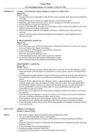 This free resume template is a perfect match for financial, marketing, consulting job applicants can be applied by any level of experience. Procurement Assistant Resume Samples Velvet Jobs