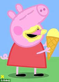 О, кто не слышал об этом современном мультсериале? Peppa Pig Eating Ice Cream Peppa Pig Wallpaper Peppa Pig Memes Peppa Pig Funny