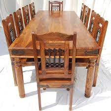 Large Rustic Wood Transitional Dining Table Chair Set Furniture Rustic Dining Room Table Rustic Dining Room Sets Rustic Dining Room