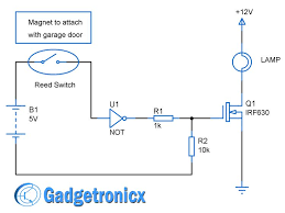 Automated Garage Door Lights Circuit Gadgetronicx Garage Door Lights Automated Garage Doors Circuit