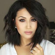 If you have hair that is naturally full of volume, a sleek straight cut such as this is a great bet to highlight your natural hair texture. 22 Cute Trendy Wavy Hairstyles For Medium Length Hair Entertainmentmesh