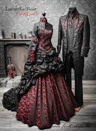 Weitere ideen zu gothic hochzeitskleid, hochzeitskleid, hochzeit. Farbige Brautkleider Gothic Brautkleid Dunkelrote Hochzeit Feist Style Steampunk Hochzeitskleid