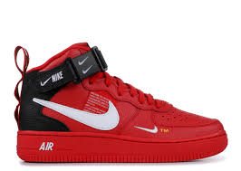 Nike Air Force 1 Mid 07 Lv8 White Black Tour Yellow Air Force 1 Mid Lv8 Gs Nike Av3803 600 University Red White Black Flight Club Red Nike Shoes Red Nike Mens Nike Shoes