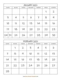 This vertical calendar is all of those things but best of all you can print this calendar for free. Printable Monthly Calendar 2021 Free Calendar Template Com