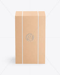 Download Mailing Kraft Box Mockup In Box Mockups On Yellow Images Object Mockups PSD Mockup Templates
