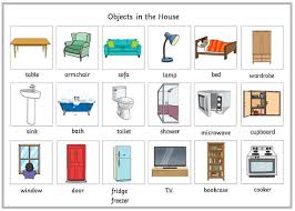 The accent chair is a living room chair and is a category of various chair styles including the club chair, wingback bergere, lawson, barrel, english rolled arm, slipper and chesterfield chairs. Objects And Parts Of The House Vocabulary A Lesson Plan For Esl Teachers