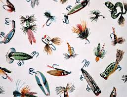 Today my company offers high quality fishing tackle for saltwater and freshwater fishing to the customer for about 20% to 40% less than my competitors prices. Vintage Fabric Quilting Weight Cotton Calico Multicolor On White Fishing Lures Novelty Print Sewing Remnant Late 20th Century Vintage Fishing Lures Fishing Lures Fish