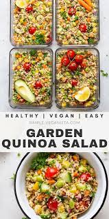 Easy Quinoa Salad Quinoa Recipes Healthy Quinoa Recipes Easy Vegetarian Lunch
