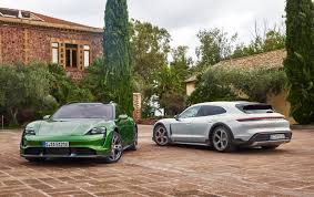The cross turismo version of the taycan is intended for slightly more utility; Porsche S 91 000 Taycan Cross Turismo Ev Will Arrive In The Us This Summer Engadget