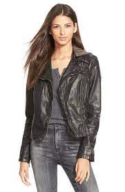 Free People Womens Black Hooded Vegan Leather Motorcycle Moto Jacket Size 4 Free People Leather Jacket Faux Leather Moto Jacket Vegan Leather Jacket