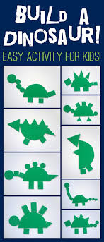 To begin making this science craft, download and print out the dinosaur templates. Little Family Fun Build A Dinosaur