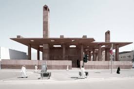 Valerio Olgiati Creates Concrete Canopy For Bahrain S Pearling Path Architecture Museum Entrance