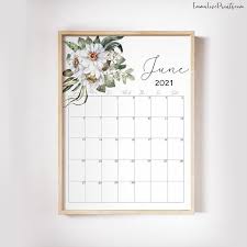 Printable Wall Calendar 2021 Watercolor Calendar 2021 Botanical Wall Calendar African Art In 2020 Printable Wall Calendar Watercolor Calendar Wall Calendar